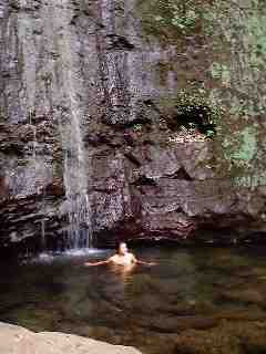 The Falls - no, the swimmer is not naked!